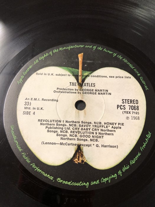 The Beatles "White Album". UK original first Apple stereo pressing "top-loader" PCS 7067/8. Numbered - Image 7 of 13