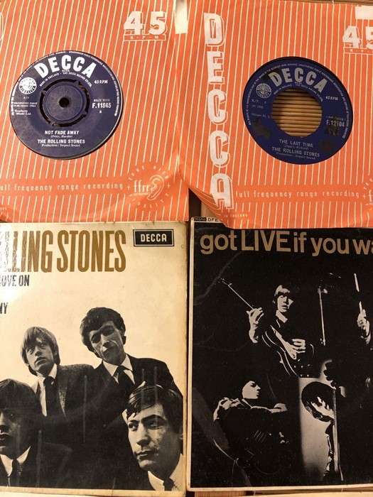 25 The Rolling Stones 7" singles and EPs including many Decca label original pressings. - Image 3 of 9