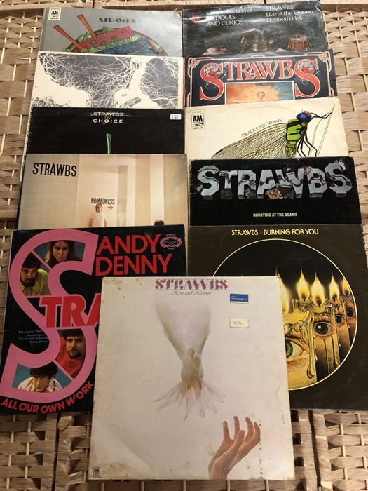 11 Strawbs LPs inc. “Strawbs”, “From The Witchwood”, “Grave New World”, “Sandy Denny & The Strawbs”,