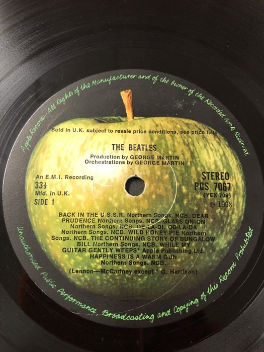 The Beatles "White Album". UK original first Apple stereo pressing "top-loader" PCS 7067/8. Numbered - Image 4 of 13