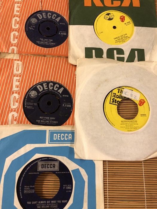 25 The Rolling Stones 7" singles and EPs including many Decca label original pressings. - Image 9 of 9