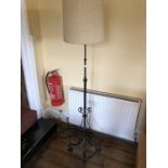 Wrought iron lamp stand