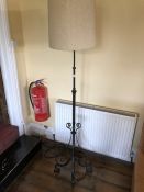 Wrought iron lamp stand