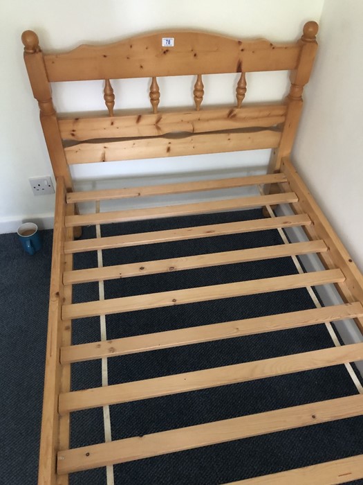 Single pine bed (bed 11) - Image 2 of 3