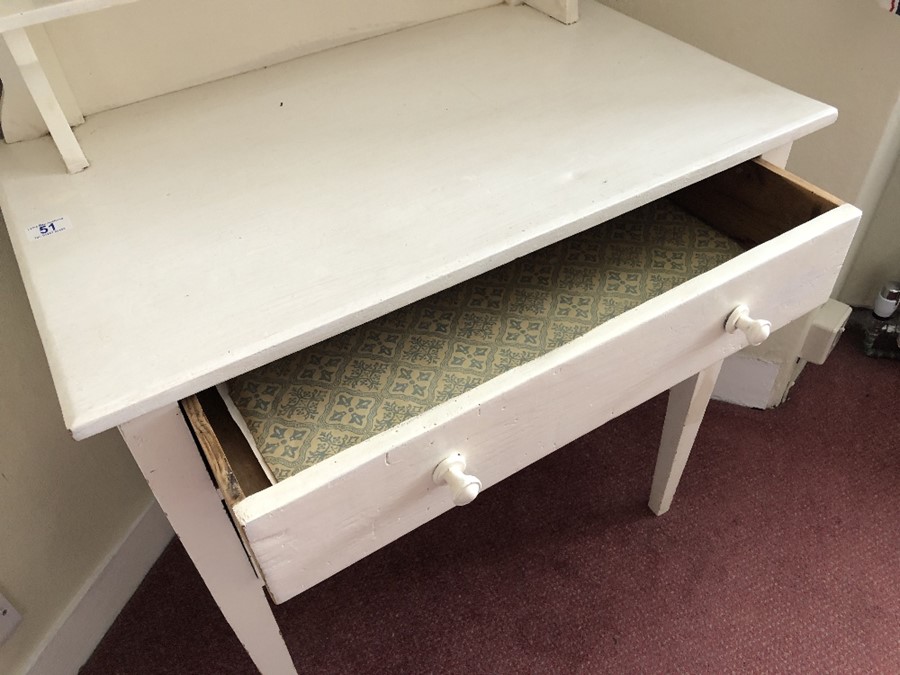 White painted two drawer dressing table (bed 1) - Image 3 of 3