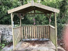 Wooden outdoor shelter / bar (to be dismantled and collected by buyer)