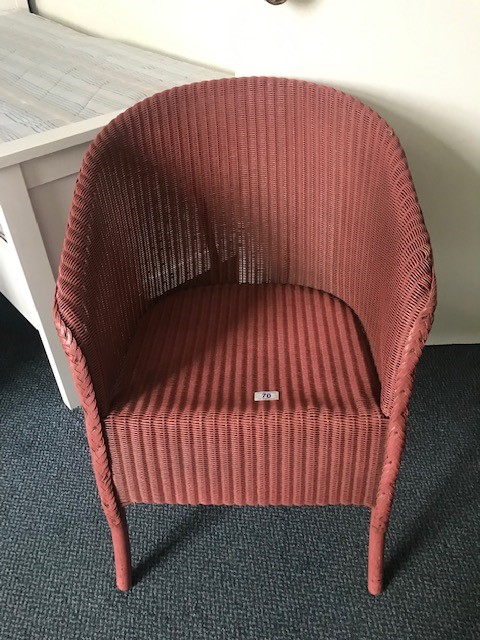 Lloyd Loom chair with cushion (bed 8) - Image 2 of 4