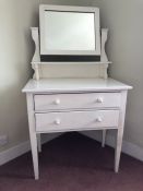 White painted two drawer dressing table (bed 1)
