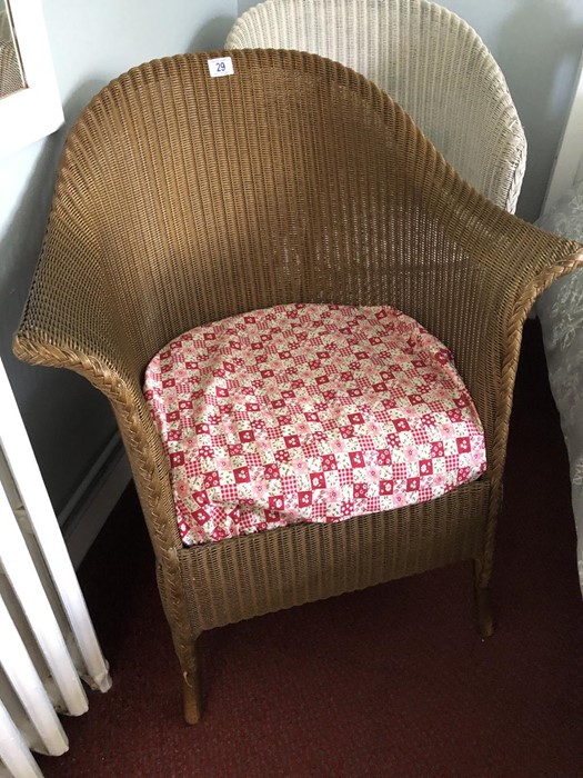 Two Lloyd Loom style chairs - Image 2 of 3