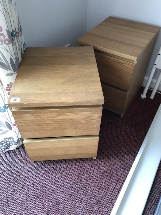 Pair of bedside cabinets