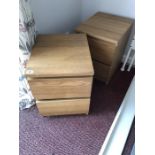 Pair of bedside cabinets