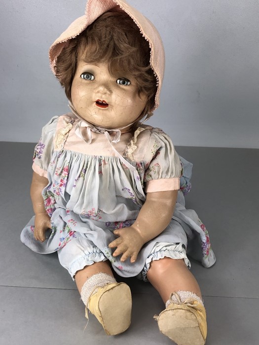 American Character Doll, bisque head, marked to back of neck AM. CHAR. DOLL, open/close eyes, approx - Image 5 of 6