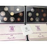 Two sets of Royal Mint United Kingdom Proof Collection bound Coin sets 1983 & 1984