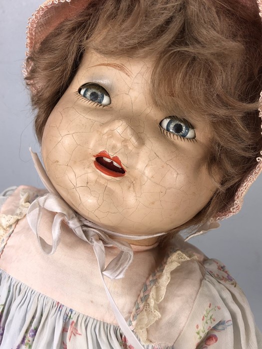 American Character Doll, bisque head, marked to back of neck AM. CHAR. DOLL, open/close eyes, approx - Image 4 of 6