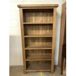 Large contemporary bookcase, approx 90cm x 30cm x 180cm tall