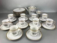 Hutschenreuther Porcelain 'Hapag-Lloyd' Shipping Line Tea service for Ten settings