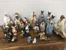 Large collection of Chinese and Oriental figurines