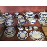 Collection of Cauldon china in 'Blue Dragon' design