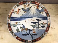 Japanese Imari charger, approx 40cm in diameter