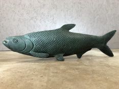 Large modern decorative model of a fish, approx 95cm in length