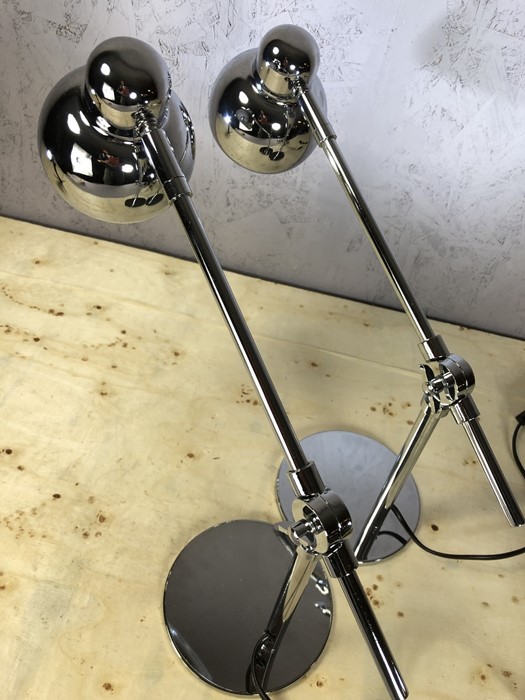 Pair of small chrome anglepoise lamps - Image 3 of 3