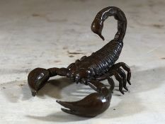 Miniature bronze scorpion, approx 5cm in length