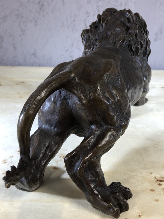 Bronze figure of a lion, approx 15cm in height - Image 4 of 5