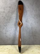 Decorative wooden propeller, approx 101cm in length