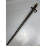 French Bayonet in Scabbard inscribed St Etienne march 1876