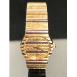 Raymond Weil 18ct Electroplated Gold watch model 8022 with tri-coloured face, gold hands and