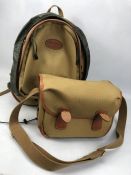M Billingham & Co Photography Rucksack in Tan and small tan camera bag
