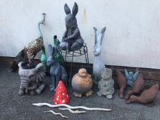 Collection of Garden ornaments