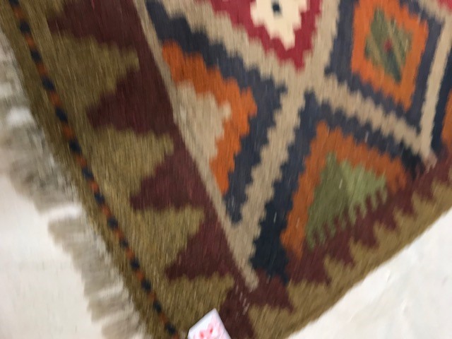 Small Maimana Kilim rug, approx 95cm x 61cm - Image 2 of 4