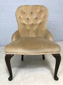 Victorian upholstered bedroom chair