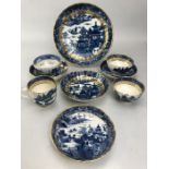 Collection of CAUGHLEY Temple pattern ceramics late 19th century