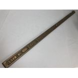 Very Heavy Brass sign approx 87cm long that reads "LOOM No 1275 DAVID CRABTREE & SONS Ltd