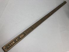 Very Heavy Brass sign approx 87cm long that reads "LOOM No 1275 DAVID CRABTREE & SONS Ltd
