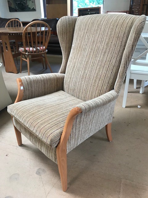 Parker Knoll wing-back armchair