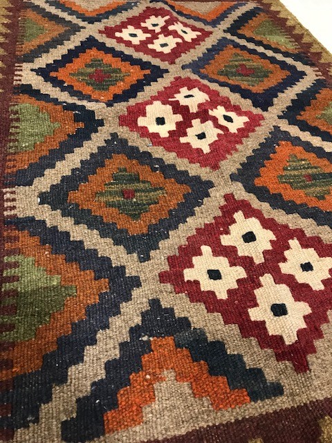Small Maimana Kilim rug, approx 95cm x 61cm - Image 3 of 4