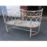 Wrought Iron Kissing bench Garden Bench