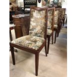 Set of six Mid Century G-Plan Fresco dining chairs, to include two carvers