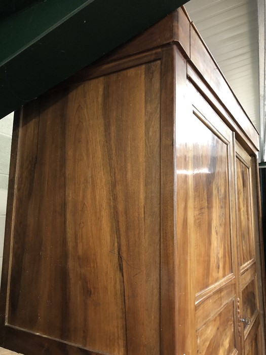 Large 19th Century French Armoire, approx 250cm tall x 154cm wide x 68cm deep - Image 5 of 5