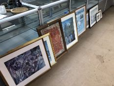 Large collection of nicely framed prints, some limited edition
