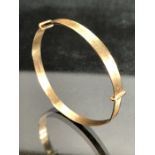 9ct Gold expandable Christening bracelet approx 3.6g