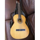 BM Espana six string acoustic guitar with case