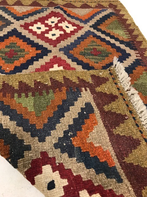 Small Maimana Kilim rug, approx 95cm x 61cm - Image 4 of 4