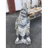 Garden Concrete ornament of Gnome approx 66cm tall