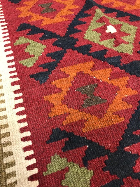 Maimana Kilim rug, approx 132cm x 75cm - Image 2 of 3