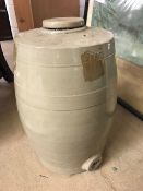 Stoneware flagon, approx 39cm in height (A/F)