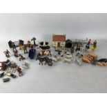 Toys: Collection of Lead Farmyard animals and accessories and a small collection of lead indian
